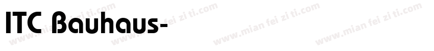 ITC Bauhaus字体转换